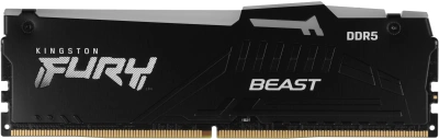 Память DDR5 8GB 5200MHz Kingston KF552C40BBA-8 Fury Beast RGB RTL Gaming PC5-41600 CL40 DIMM 288-pin 1.25В single rank с радиатором Ret