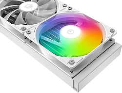 Система водяного охлаждения ID-Cooling SL360 XE ARGB Soc-AM5/AM4/1200/1700/1851 белый 4-pin 14-30dB Al+Cu LCD 350W Ret (SL360 XE WHITE)