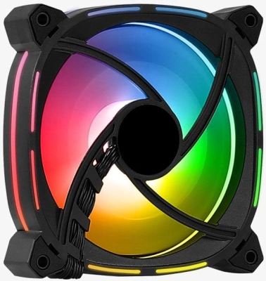 Вентилятор для корпуса Aerocool Astro 12 F ARGB 120х120x25 черный 4-pin (Molex) 21.8дБ (ASTRO 12 F ARGB PWM 4P) Ret