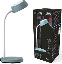 Светильник Gauss GTL602 (GT6023) настольный на подставке бирюзовый 8Вт