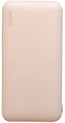 Мобильный аккумулятор Solove W7 10000mAh QC3.0 12W 3A USB-A/USB-C розовый (W7 PINK RUS)