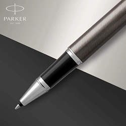 Ручка роллер Parker IM Core T321 (1931664) Dark Espresso CT F черн. черн. подар.кор.