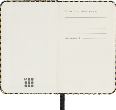 Блокнот Moleskine LIMITED EDITION PRESCIOUS & ETHICAL SHINE LEHSHINEMP012GOLD XS 65х105мм 160стр. нелинованный твердая обложка подар.кор. золотистый