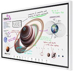 Панель Samsung 65" WM65B Flip Chart Pro белый LED 8ms 16:9 HDMI M/M матовая 350cd 178гр/178гр 3840x2160 4K USB 39.7кг