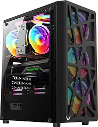 Корпус Formula Mana AR V2 черный без БП ATX 4x120mm 2xUSB2.0 1xUSB3.0 audio bott PSU