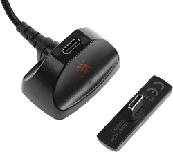 Наушники с микрофоном A4Tech Bloody MR590 Sports белый/черный 1.5м мониторные BT/Radio/3.5mm оголовье (MR590+ WIRED/SPORT WHITE)