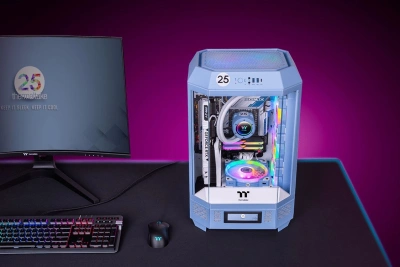 Корпус Thermaltake The Tower 300 Hydrangea голубой без БП mATX 8x120mm 6x140mm 2xUSB3.0 audio bott PSU