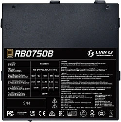 Блок питания Lian-Li ATX 750W BX0750B Gen.5 80+ bronze (20+4pin) APFC 120mm fan 5xSATA RTL