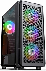 Корпус Accord 3338 черный без БП ATX 6x120mm 1xUSB2.0 1xUSB3.0 audio bott PSU