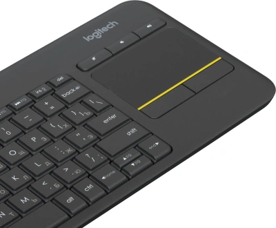 Клавиатура Logitech K400 Plus черный USB беспроводная (920-007173)