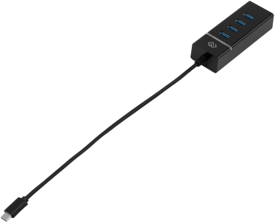 Разветвитель USB-C Digma DHUB-4USB-C-3.0 4порт. черный