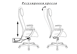 Кресло руководителя Бюрократ KB-8 черный TW-01 TW-11 сетка/ткань с подголов. крестов. пластик