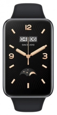 Смарт-браслет Xiaomi Smart Band 7 Pro M2141B1 AMOLED корп.:черный рем.:черный (BHR5970GL)