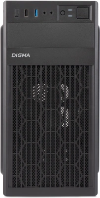 Корпус Digma DCC-MN302 черный без БП mATX 1x80mm 2x120mm 1xUSB2.0 1xUSB3.0 audio