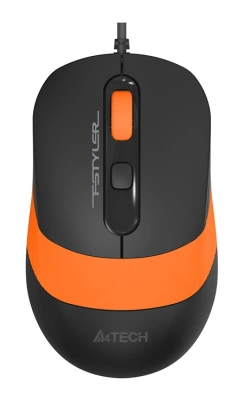 Мышь A4Tech Fstyler FM10 черный/оранжевый оптическая 1600dpi USB 4but (FM10 ORANGE)