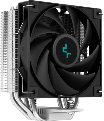Устройство охлаждения(кулер) Deepcool AG400 Soc-AM5/AM4/1200/1700/1851 серебристый/черный 4-pin 18-31.6dB Al+Cu 220W 614gr Ret (R-AG400-BKNNMN-G-1)