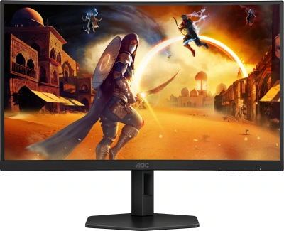 Монитор AOC 27" Gaming CQ27G4X черный VA LED 1ms 16:9 HDMI матовая HAS 4000:1 300cd 178гр/178гр 2560x1440 180Hz DP Quad 2K (1440p) 5.91кг