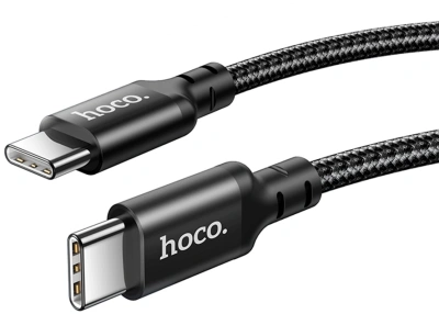 Кабель Hoco X14 TYPE-C TO TYPE-C(52215) USB Type-C (m)-USB Type-C (m) 1м черный