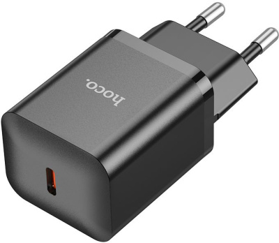 Сетевое зар./устр. Hoco N27 Black 20W 3A+2.22A+1.67A (PD+QC+AFC) USB-C универсальное черный