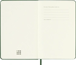Ежедневник Moleskine CLASSIC Pocket 90x140мм 400стр. зеленый