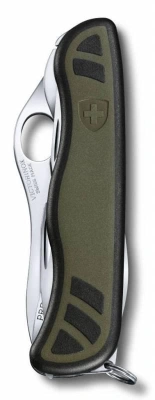 Нож перочинный Victorinox SWISS SOLDIERS KNIFE 08 (0.8461.MWCH) 111мм 10функц. зеленый/черный карт.коробка