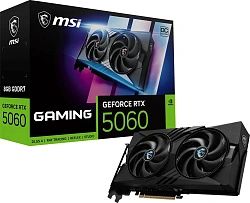 Видеокарта MSI PCI-E 5.0 RTX 5060 8G GAMING OC V1 NVIDIA GeForce RTX 5060 8Gb 128bit GDDR7 2587/28000 HDMIx1 DPx3 HDCP Ret