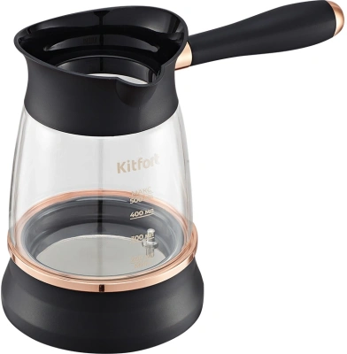 Кофеварка электрическая турка Kitfort КТ-7503 1000Вт черный/золотистый