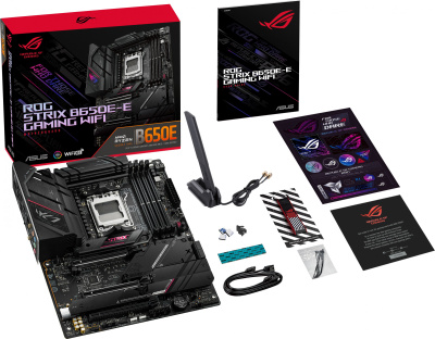 Материнская плата Asus ROG STRIX B650E-E GAMING WIFI SocketAM5 AMD B650 4xDDR5 ATX AC`97 8ch(7.1) 2.5Gg RAID+HDMI+DP