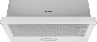 Вытяжка встраиваемая Hyundai HBH 6235 WG белый управление: кнопочное (1 мотор)
