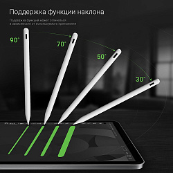 Стилус Digma Pro i2 для Apple iPad/Pro/Air/Mini белый (DGSPI2WT)