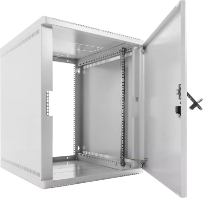Шкаф коммутационный ЦМО (ШРН-15.650.1) настенный 15U 599x670мм пер.дв.металл несъемн.бок.пан. 100кг серый 605мм 27кг 180град. 746мм сталь