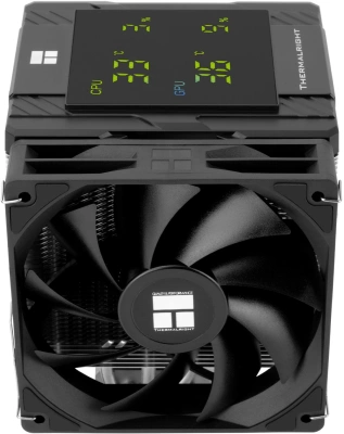 Устройство охлаждения(кулер) Thermalright Peerless Assassin 120 Digital Soc-AM5/AM4/1200/1700/1851 черный 4-pin 25.6dB Al+Cu LCD Ret (PA120-DIGITAL-BL)