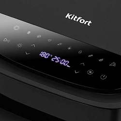 Аэрогриль Kitfort КТ-2289 2200Вт черный/серебристый