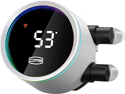 Система водяного охлаждения PcCooler DA360 Pro Digital WH ARGB Soc-AM5/AM4/1200/1700/1851 белый 4-pin 33.7dB Al LCD 300W Ret (DA360PRO-WHAWXL-GL)