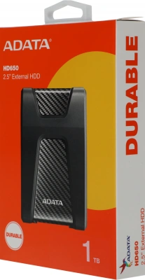 Жесткий диск A-Data USB3.0 1TB AHD650-1TU31-CBK AHD650 DashDrive Durable 2.5" черный