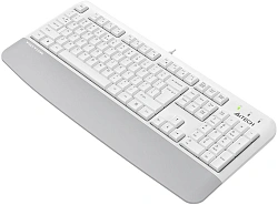 Клавиатура A4Tech Fstyler FK20 белый USB Multimedia (подставка для запястий) (FK20) кабель 1.5м