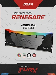 Память DDR4 8GB 4000MHz Kingston KF440C19RB2A/8 Fury Renegade RGB RTL Gaming PC4-32000 CL19 DIMM 288-pin 1.35В с радиатором Ret