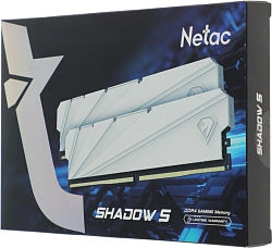 Память DDR4 2x8GB 3200MHz Netac NTSSD4P32DP-16W Shadow S RTL PC4-25600 CL16 DIMM 288-pin 1.35В kit Intel с радиатором Ret