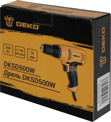 Дрель-шуруповерт Deko DKSD500W 500Вт патрон:быстрозажимной (063-4053)