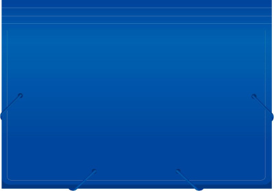 Портфель Бюрократ -BPR6BLUE 6 отдел. A4 пластик 0.7мм синий