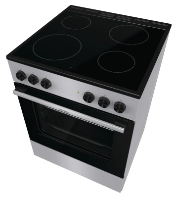 Плита Электрическая Gorenje GEC6A11SG серый стеклокерамика (без крышки)