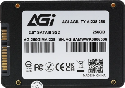 Накопитель SSD AGi SATA-III 256GB AGI250GIMAI238 AI238 2.5" OEM