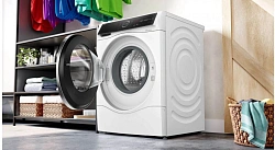 Стиральная машина Bosch Serie 8 WNC254A0SN пан.англ. загр.фронтальная макс.:10.5кг (с сушкой) белый