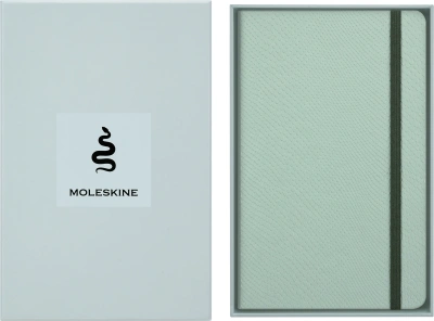 Блокнот Moleskine LIMITED EDITION YEAR OF THЕ SNAKE LECNYSNKVEGMBOX 130х210мм 176стр. линейка подар.кор. мятный Mamba