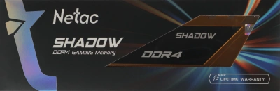 Память DDR4 8GB 2666MHz Netac NTSDD4P26SP-08Y Shadow RTL Gaming PC4-21300 CL19 DIMM 288-pin 1.2В с радиатором Ret