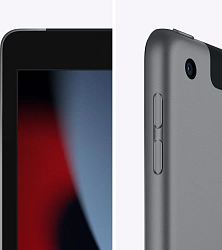 Планшет Apple iPad 2021 A2604 A13 Bionic 6С RAM3Gb ROM64Gb 10.2" IPS 2160x1620 4G iOS серый космос 8Mpix 12Mpix BT WiFi 9hr