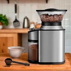 Кофемолка Kitfort КТ-770 150Вт сист.помол.:жернова вместим.:160гр нержавеющая сталь