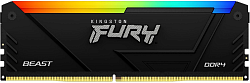 Память DDR4 16GB 3600MHz Kingston KF436C18BB2A/16 Fury Beast RGB RTL Gaming PC4-28800 CL18 DIMM 288-pin 1.35В single rank с радиатором Ret