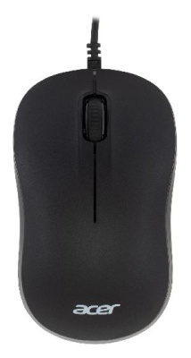 Мышь Acer OMW140 черный оптическая (1200dpi) USB (3but)