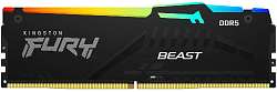 Память DDR5 32Gb 5200MHz Kingston KF552C40BBA-32 Fury Beast Black RGB RTL Gaming PC5-41600 CL40 DIMM 288-pin 1.25В dual rank с радиатором Ret
